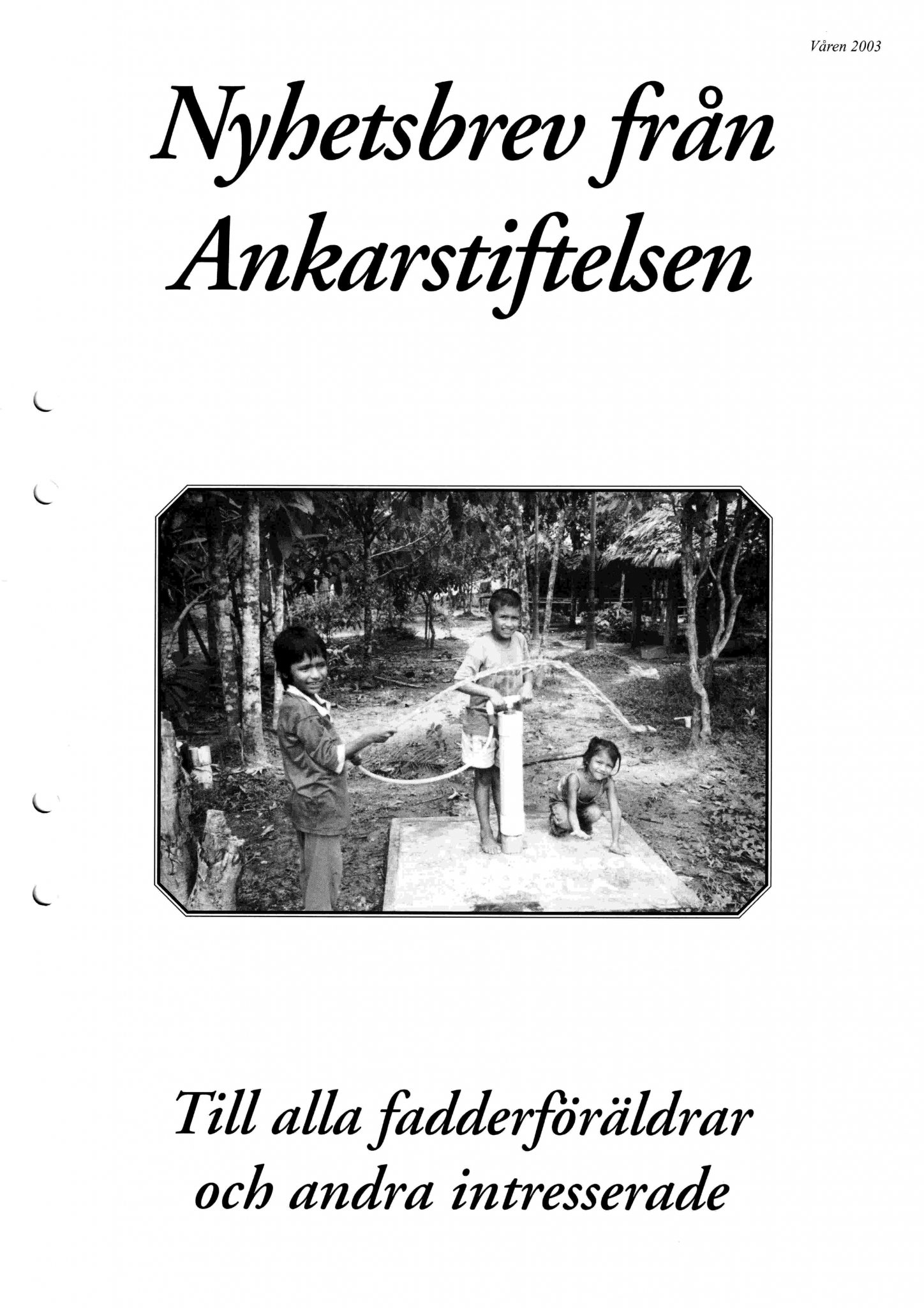 Bild på framsidan av Ankarbladet 2003 Nr. 1