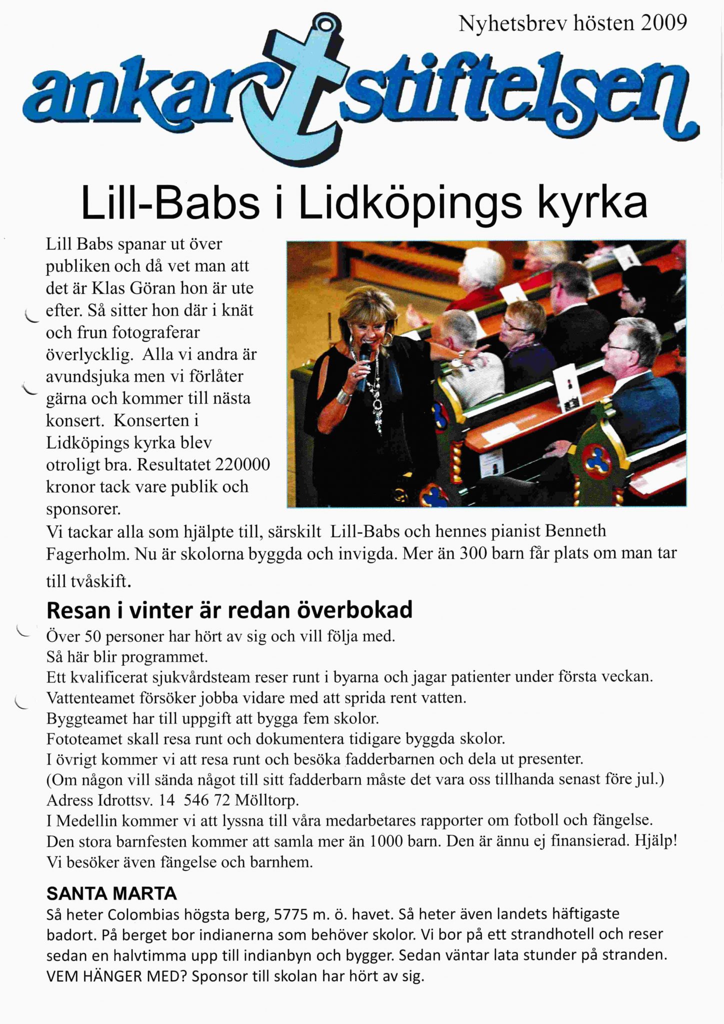 Bild på framsidan av Ankarbladet 2009 Nr. 2