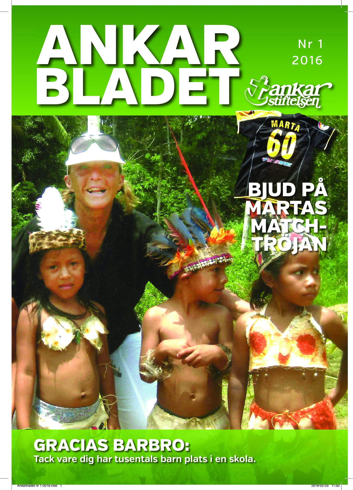 Bild på framsidan av Ankarbladet 2016 Nr. 1